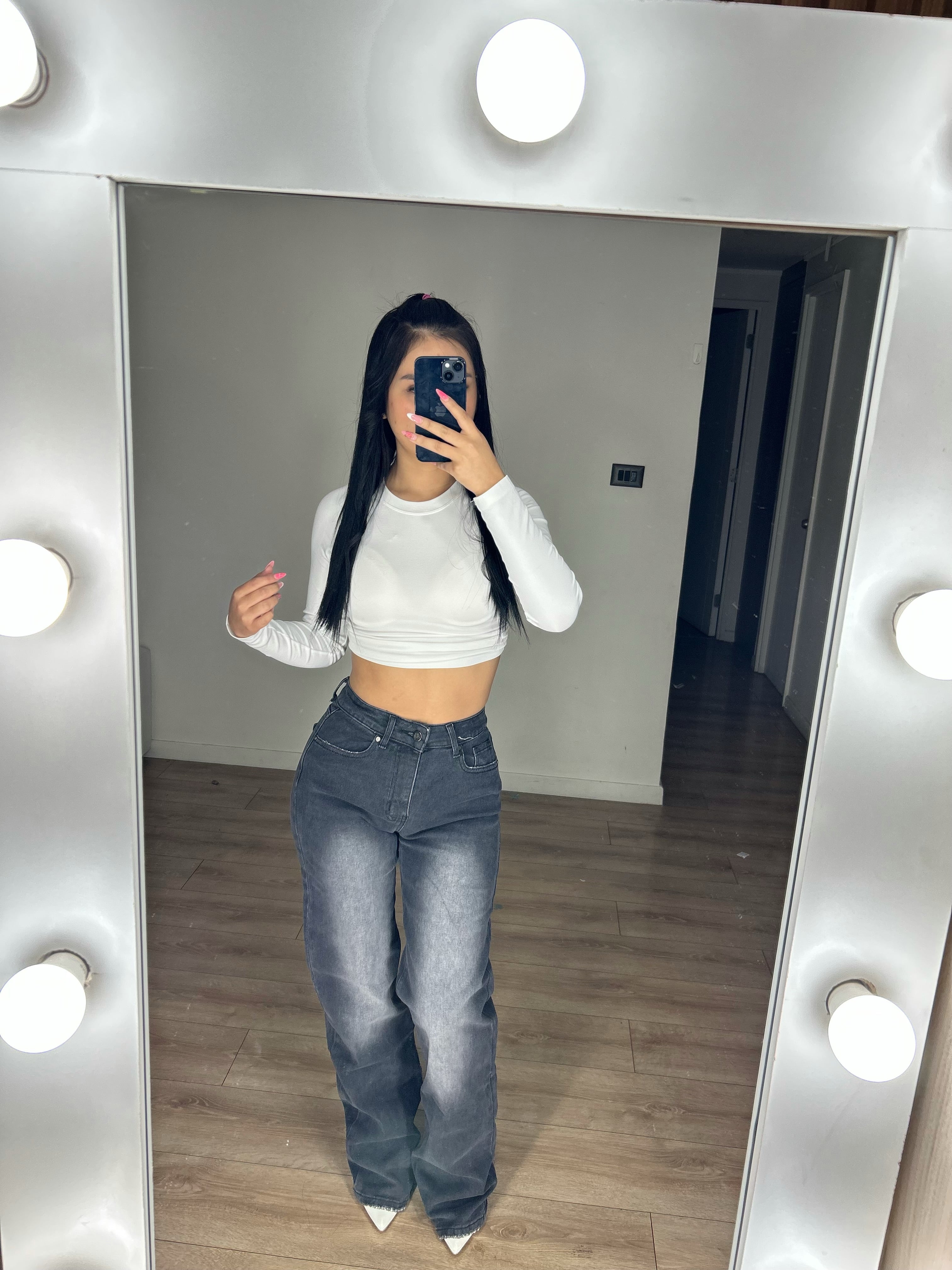 WIDE LEG BASIC BLACK