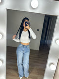 WIDE LEG BASIC CELESTE
