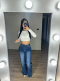 WIDE LEG BASIC AZUL