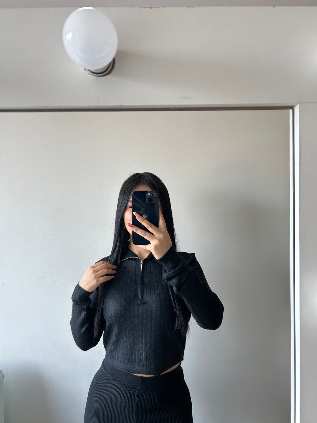 SWEATER TRENZADO CIERRE