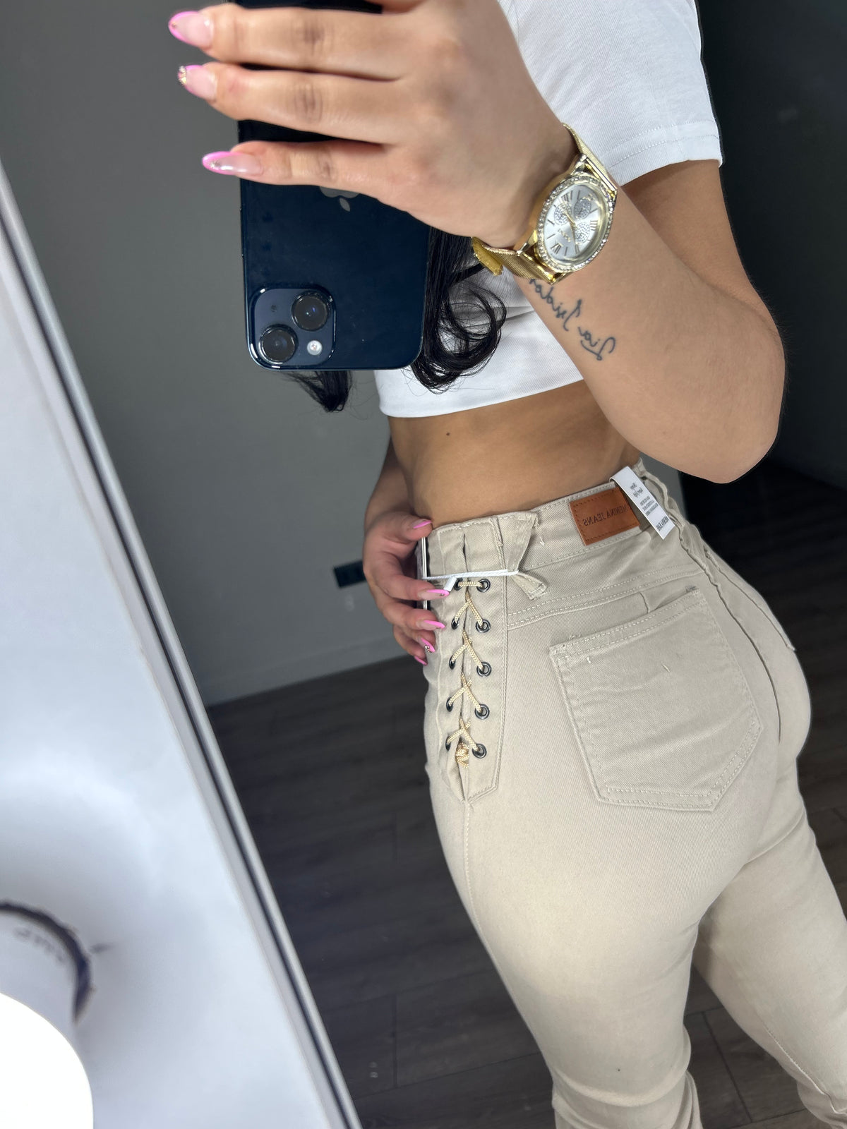 FLARE TRENZADO BEIGE