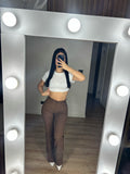 FLARE JEANS COFFE