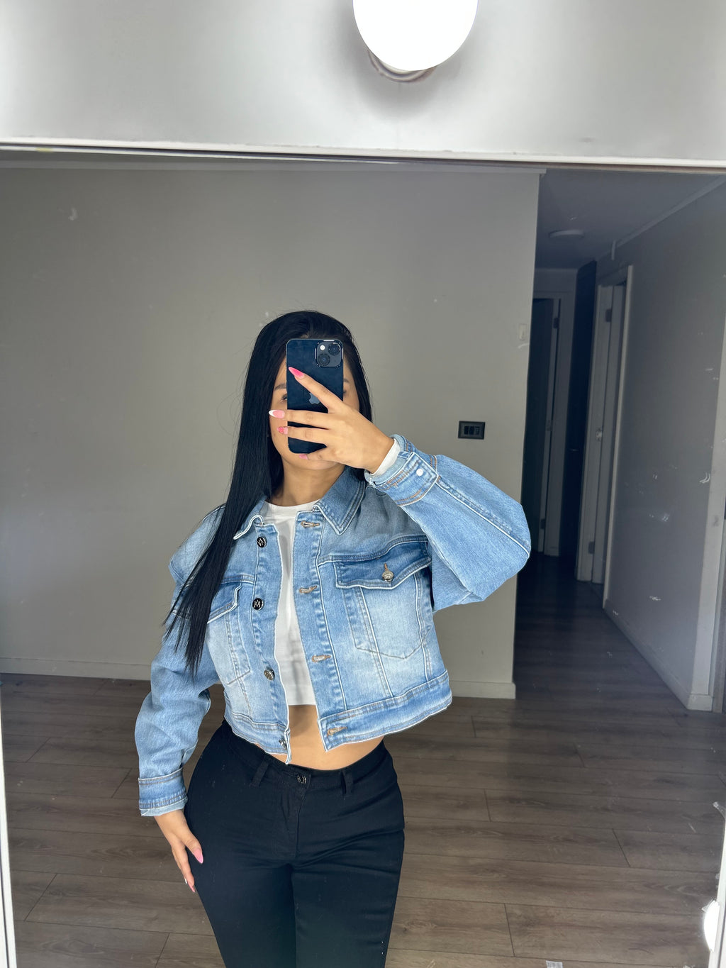 CHAQUETA DENIM DESGASTADO