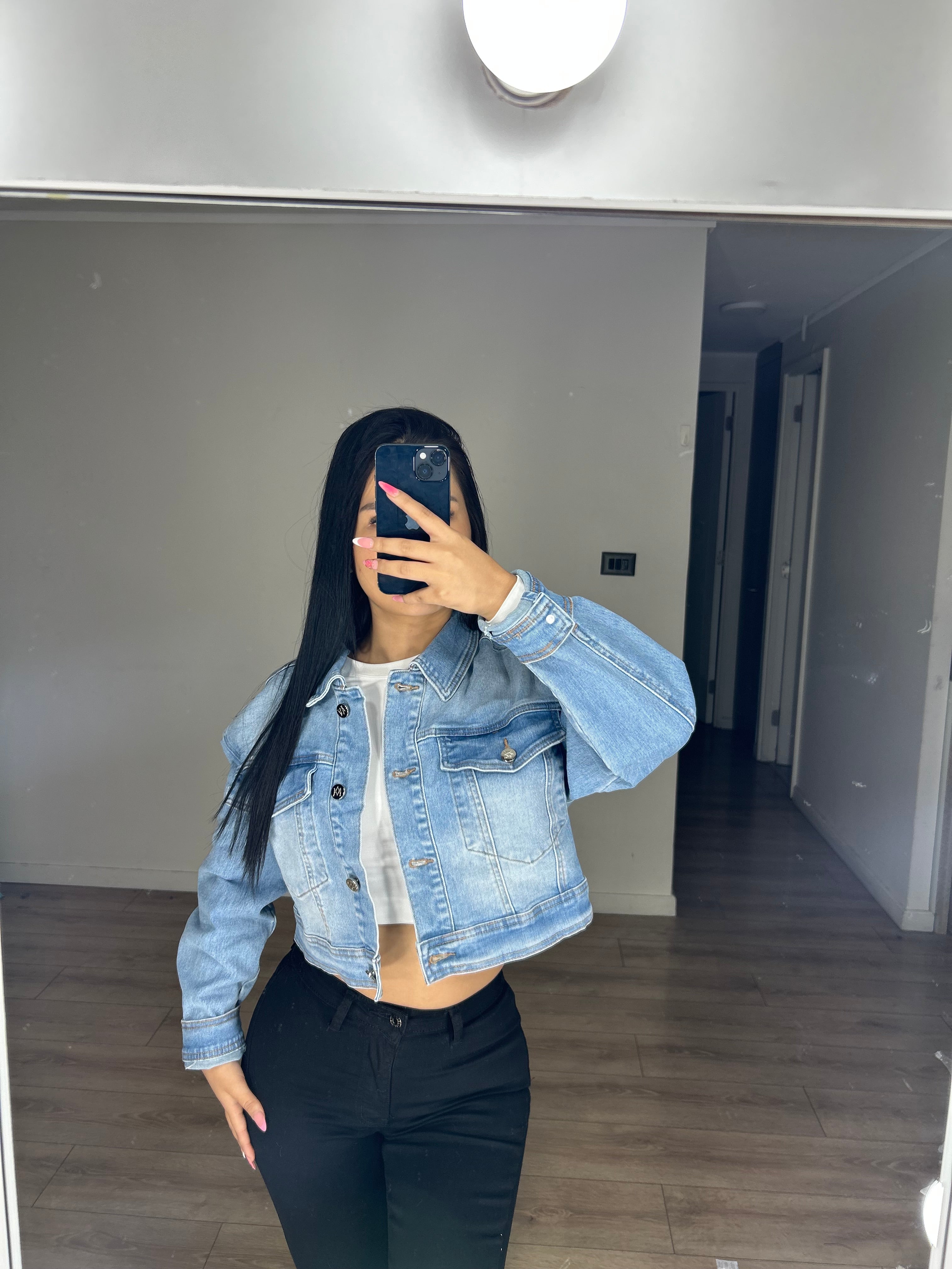 CHAQUETA DENIM DESGASTADO