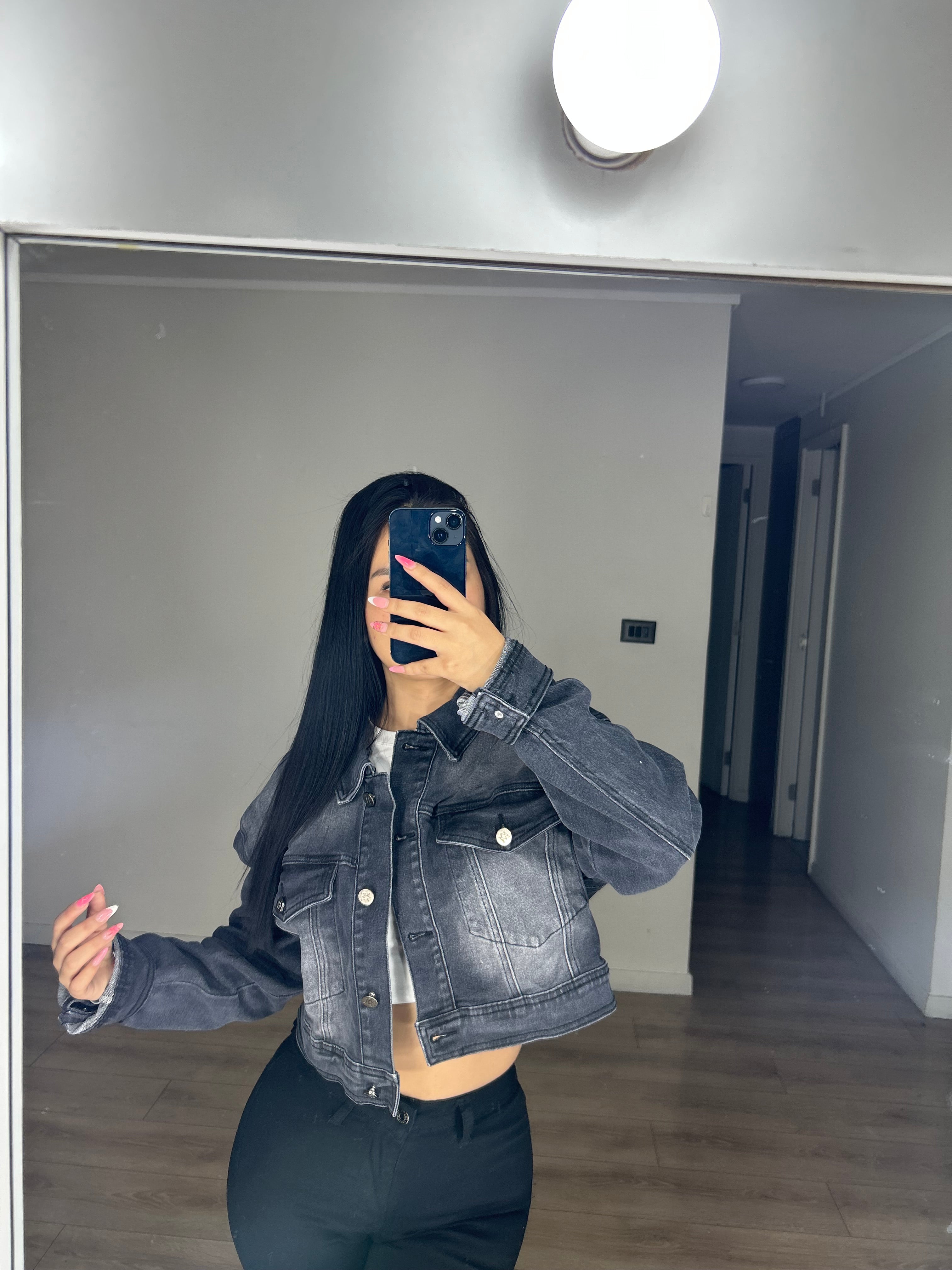 CHAQUETA DENIM DESGASTADO