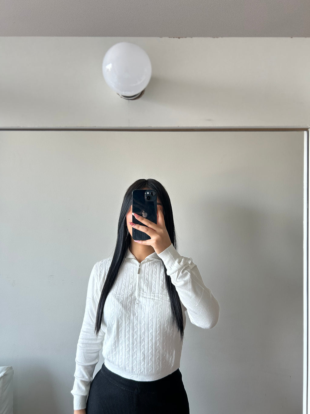SWEATER TRENZADO CIERRE