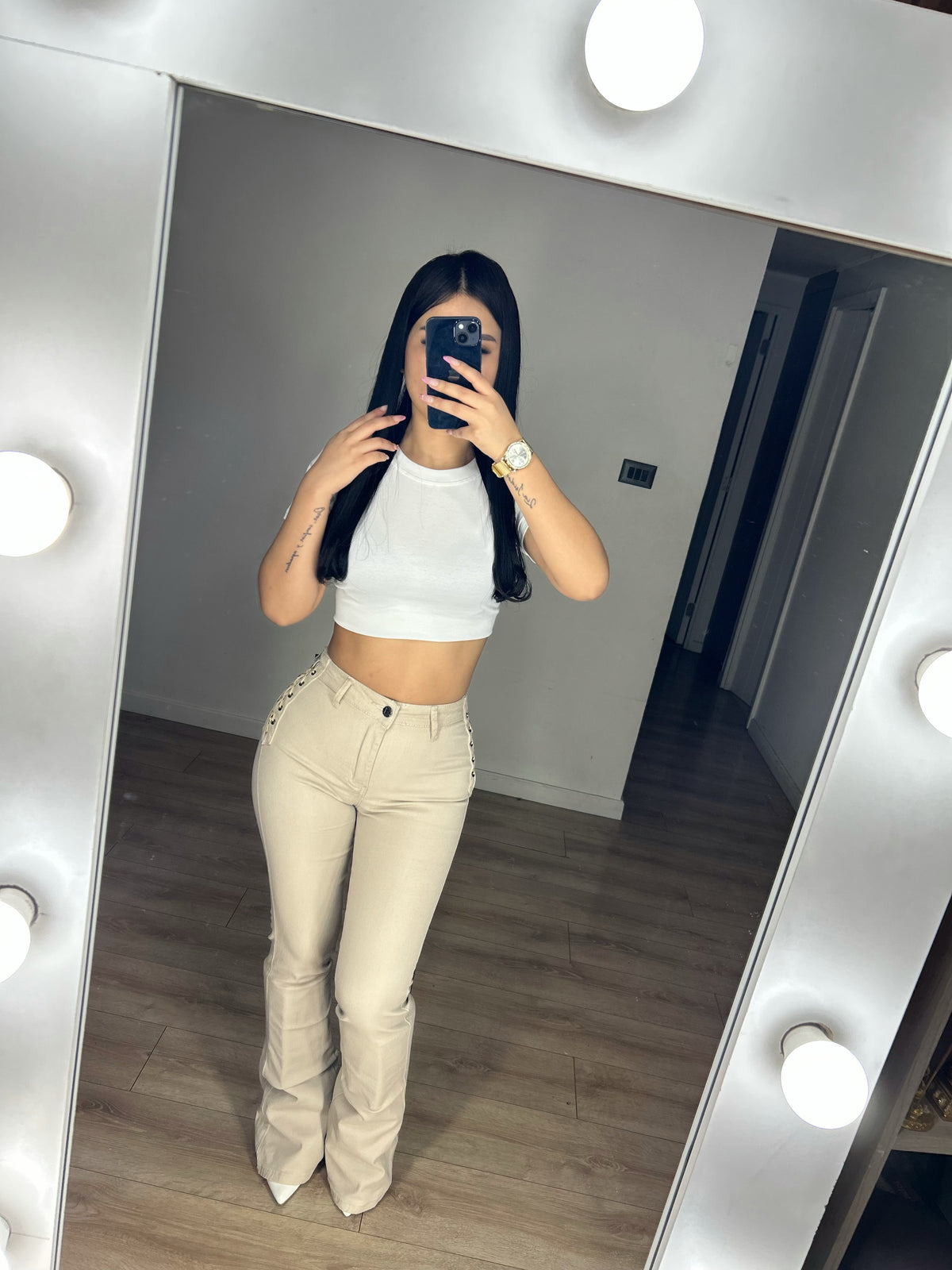 FLARE TRENZADO BEIGE